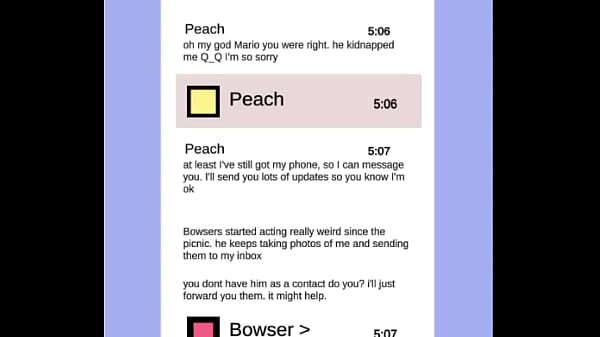 Bowser x Peach – Superstar Sexting (Alternate Kinky Route), NO COMMENTARY, game by DryBoneX