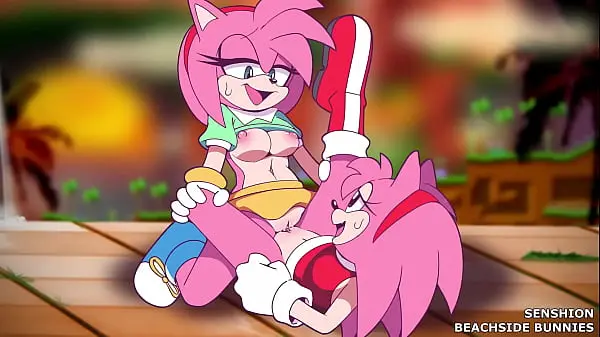 Amy Rose X Amy Scissoring [Beachside Bunnies & Senshion]