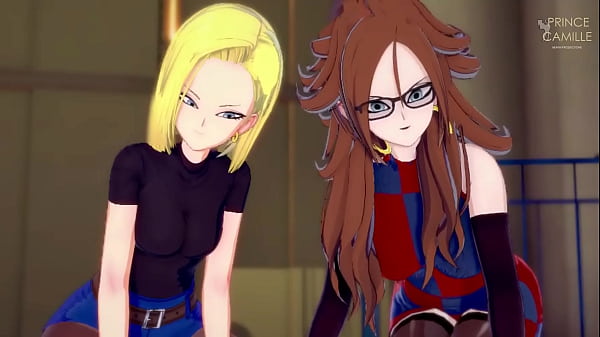 Android 18 and Android 21 want to be lubricated at the same time – Dragon Ball