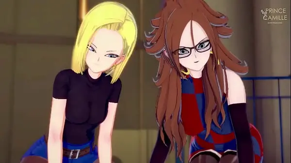 Android 18 and Android 21 want to be lubricated at the same time – Dragon Ball