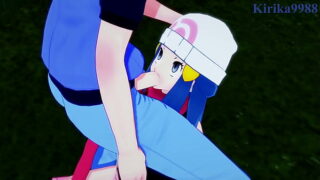dawn hikari and gloria yuuri intense sex pokemon hentai