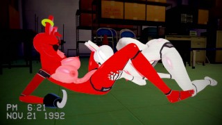 Five Nights at Freddy’s Inspired – Lesbian Mangle x Foxy – Hentai