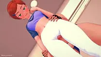Gwen (ben10) se divierte follando rápido en su cama antes de dormir (versión adulta) (sin censura)