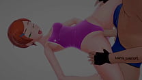 Gwen (Ben10) viste su bañador esta caliente y quiere diversión (version adulta)
