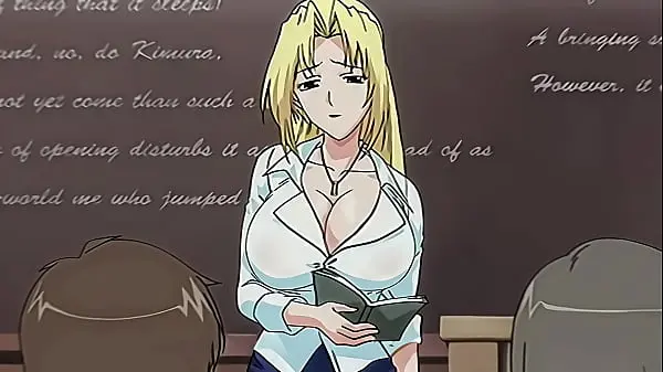 Hentai – MILF Teacher Caught Masturbating in the Middle of the Class [Uncensored] [Subtitled]