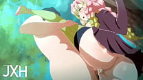 hentai Mitsuri getting fucked in the splits