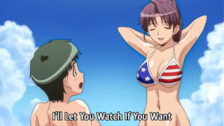 hentai older stepsister goes topless at the beach uncensored subtitled