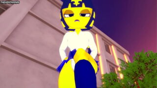 hentai pov feet animal crossing ankha footjob