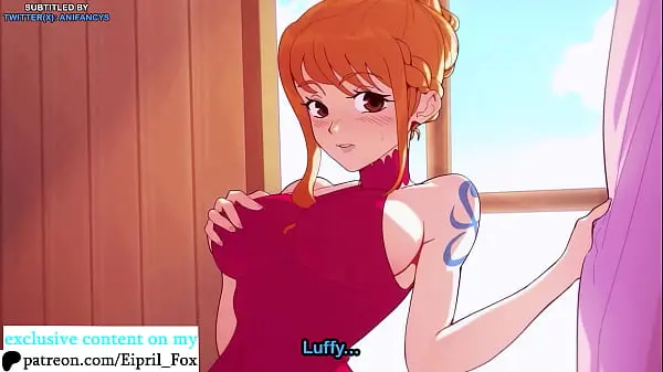 Hot Nami seduced Luffy to Fuck on a boat – One Piece Hentai 4K