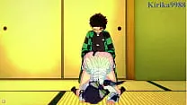Mitsuri Kanroji and Shinobu Kochō and Daki and Tanjiro Kamado intense sex. – Demon Slayer Kimetsu no Yaiba Hentai