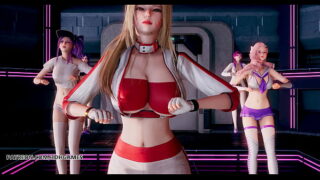 mmd dreamcatcher scream hot striptease ahri akali kaisa evelynn seraphine kda league of legends