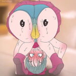 piplup on the butt of bulma pokemon and dragon ball anime hentai cartoon 2d sex porn 1