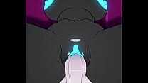 Ralsei knocks up Tasque and fills her with his cum