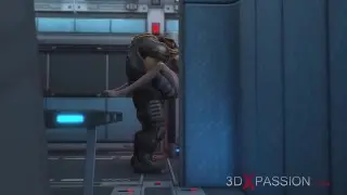 Sci-fi. Alien monster fucks agirl in the Mars base camp