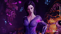 Scifi babe gives amazing pov blowjob in 3D animaition