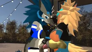 Small wicker beast gets double penetrated by big wickers