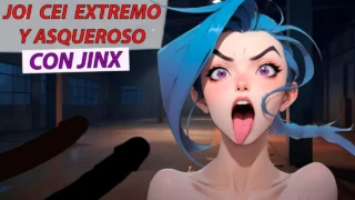 spanish joi cei extreme and disgusting with jinx from league of legends