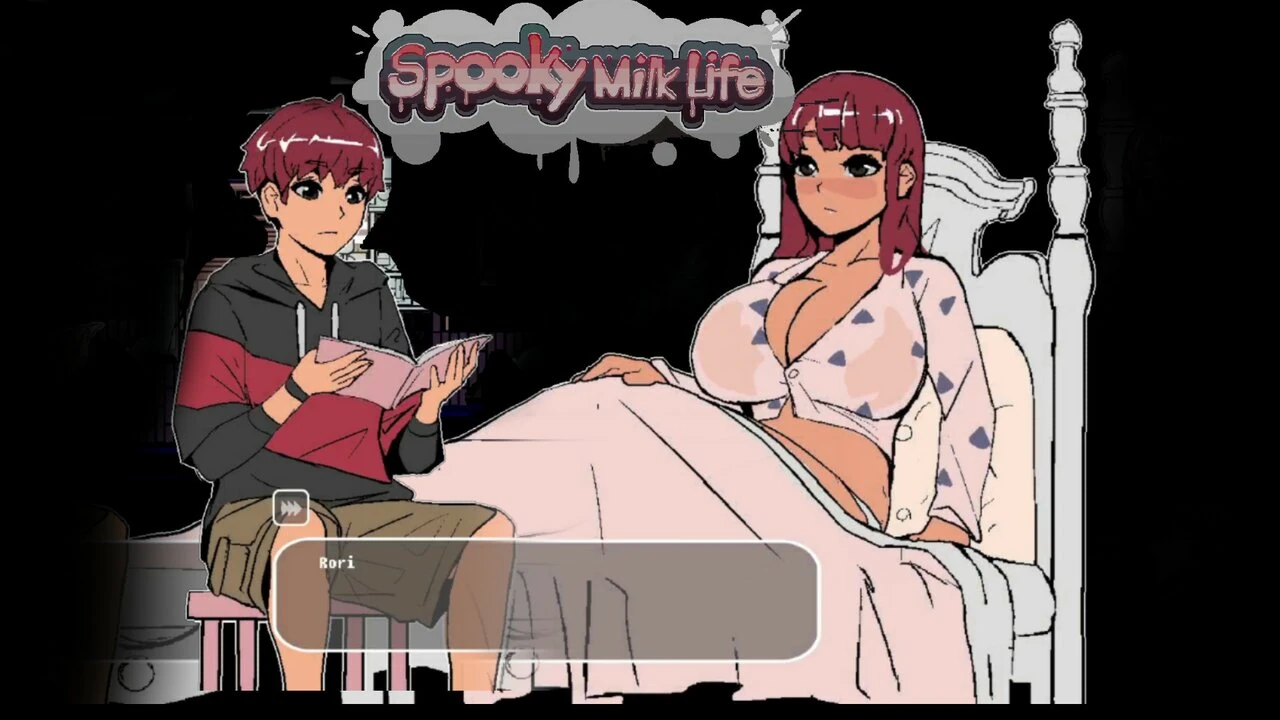 Spooky Milk Life – walkthrough gameplay part 5 – Hentai game – Bed time with Rori