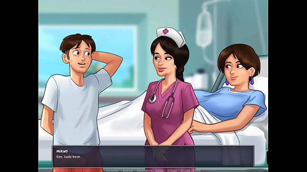 Summertime Saga ep 48 – Levei minha Milf no medico e botei a Enfermeira pra Mamar