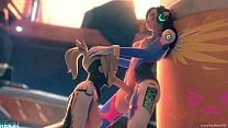 XXXtoonHUB – Overwatch porn Mercy deep thoating Dva
