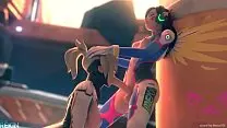 XXXtoonHUB – Overwatch porn Mercy deep thoating Dva