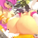 tails bien dominado por rouge y amy (suscribete)