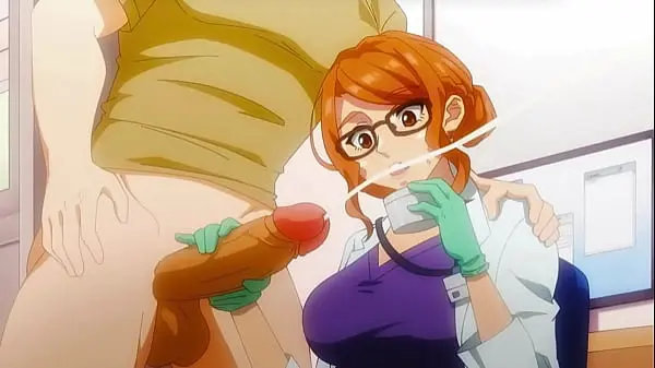 Dr. MILF jerked my cock on a routine visit – Hentai