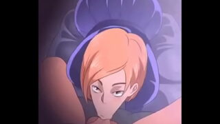 Nobara sucks a cock