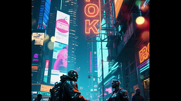 Sexy future cyberpunk photo shoot