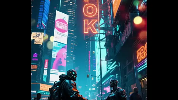 Sexy future cyberpunk photo shoot
