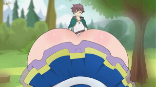 aqua wore a skirt that was too short to seduce kazuma hentai cartoon parody gods blessing on this wonderful wold 2025