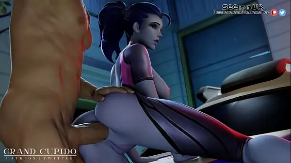 Arrested Widowmaker fucked in the ass on police car