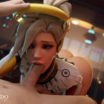 mercy sweet blowjob in the park