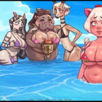 my pig princess hentai game pornplay ep 28 princess exposing her cute anus to the public crowd to win the bikini contest