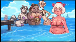 my pig princess hentai game pornplay ep 28 princess exposing her cute anus to the public crowd to win the bikini contest