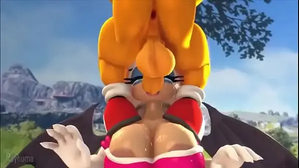 Tails pene su gran pene en boca