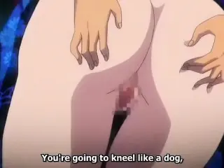 Horny drama anime video with uncensored big tits, group,
