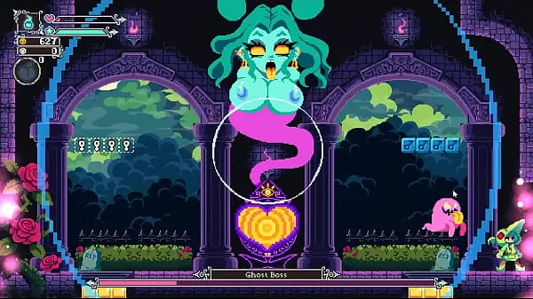 Flip Witch [ Pixel HENTAI Game ] Ep.13 monster cock titjob and facial cumshot !