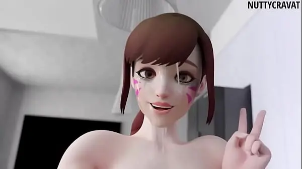 Mercy deepthroated after D.va