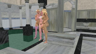 3D Shemale Threesome Part 6 – Hot Animated Futanari Action with Two Sexy Girls