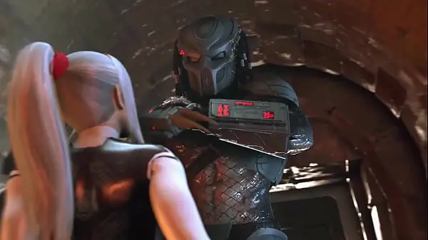 Animated bitch thanked the monster with anal and blowjob for saving – 3d hard rough sex