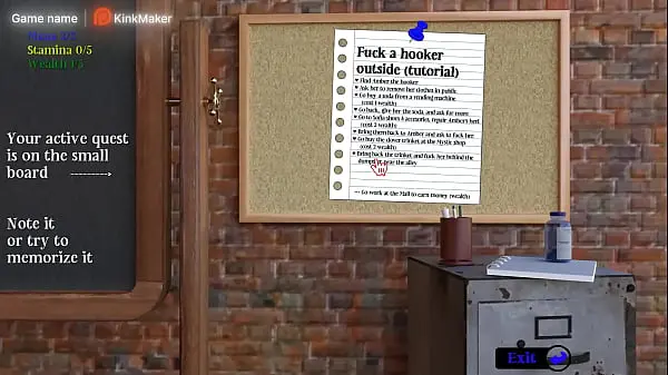 I fuck a slut behind a trash can and cum on her ass. 3D animation hentai game Kink Maker