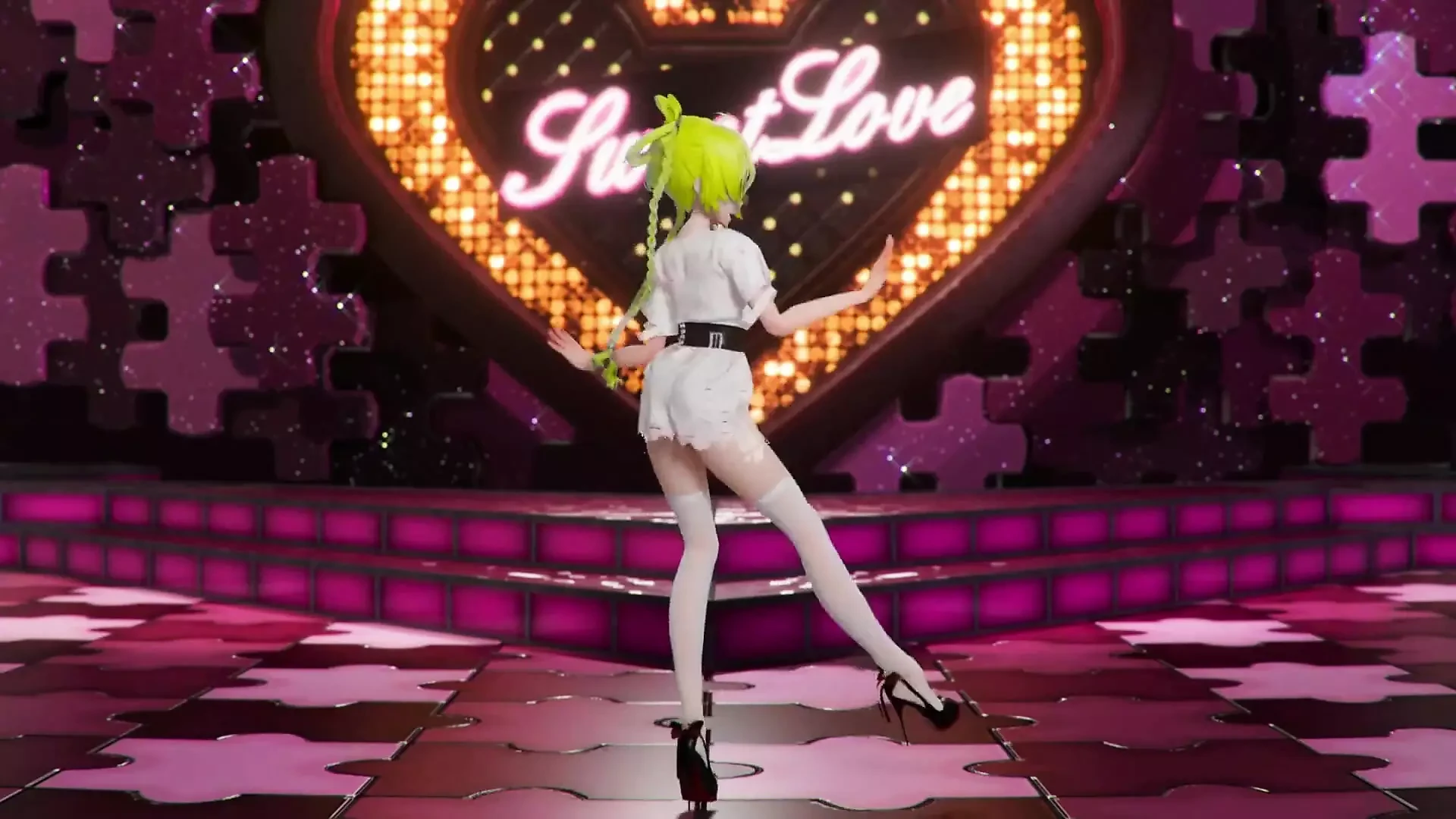 Hatsune Miku Shake It Song Undressing Dance Hentai Mmd 3D Blonde Hair Color Edit Smixix