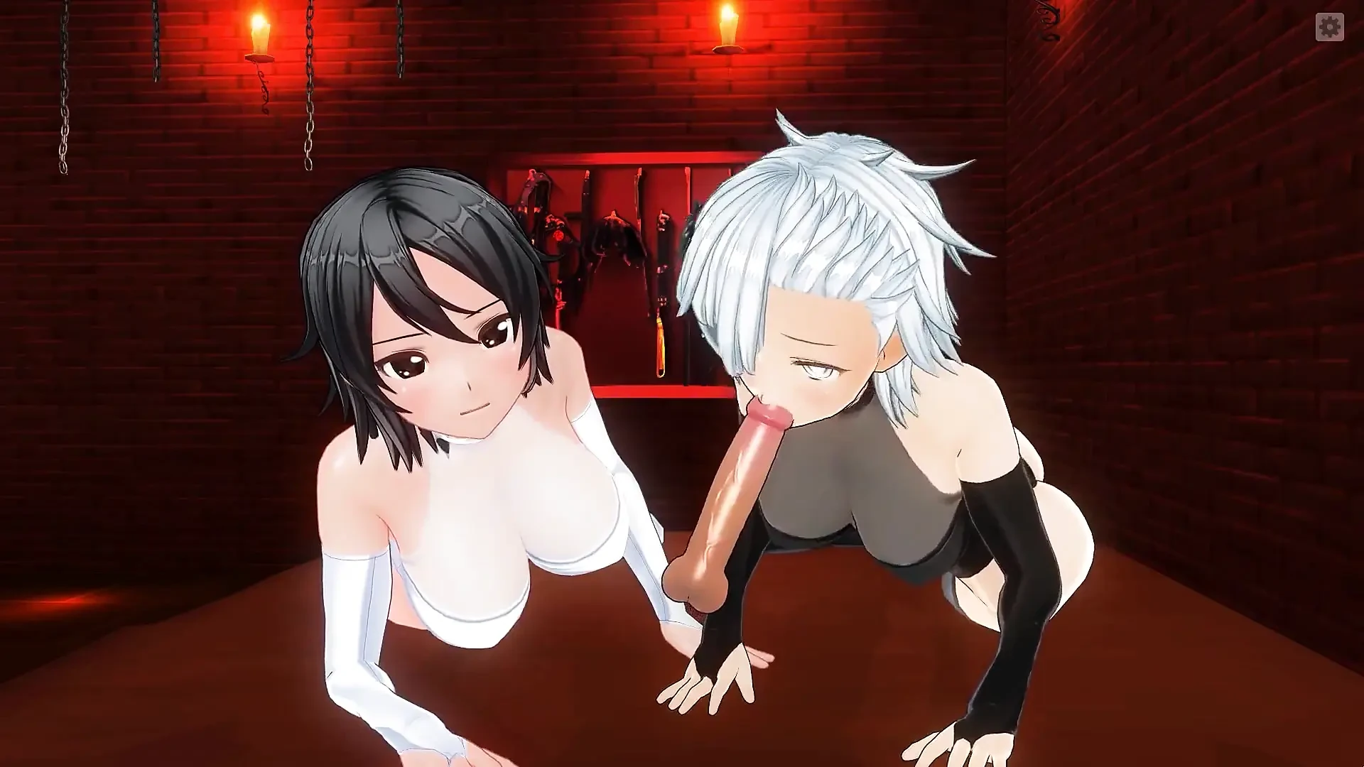 Lesbians Caught Me and Sucked My Dick