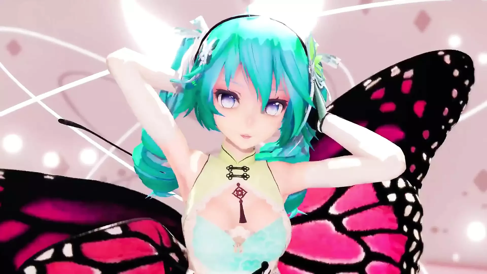 Miku Hentai Dance Undress Creampie MMD 3D Butterfly Shake It MMD 3D Emerald Hair Color Edit Smixix