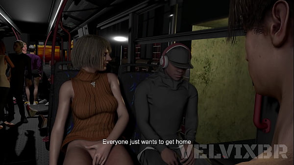 Leon comendo a Ashley em público