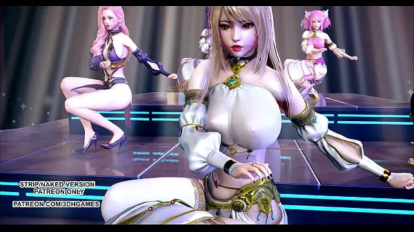 [MMD] Wisin & Yandel – Follow The Leader Sexy Dance Ahri Akali Kaisa Seraphine Lux KDA Uncensored Hentais 3D Porn