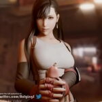 「Tugged by Tifa」by BulgingSenpai [Final Fantasy 3D Porn]