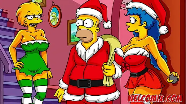 Christmas Present! Giving his wife as a gift to beggars! The Simptoons, Simpsons Hentai