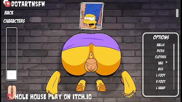 Marge Simpson Stuck In Glory Hole And Creampied